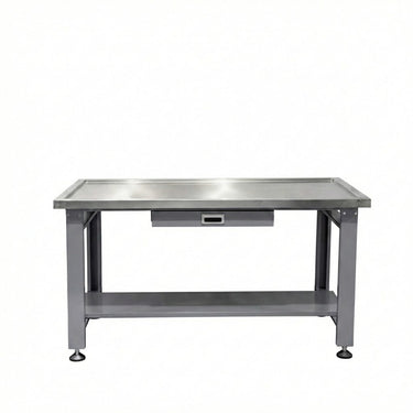 59" Stainless Steel Machine Teardown Table with Drain Hole