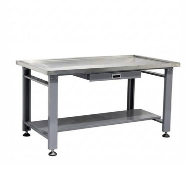 59" Stainless Steel Machine Teardown Table with Drain Hole