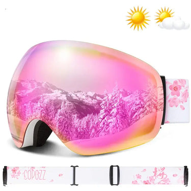 Ski Goggles with UV400 Protection