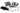 Holley LS1 2 6 MID RISE IM KIT - BLACK | 300-126BK