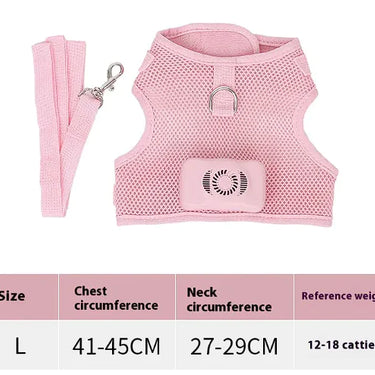 Pets Dog Vest Chest Strap Harness Air Conditioner Cooling And Breathable With Air Conditioner Pet Products