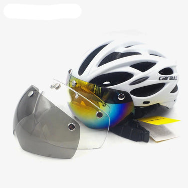 Visored Bike Helmet with LED Light