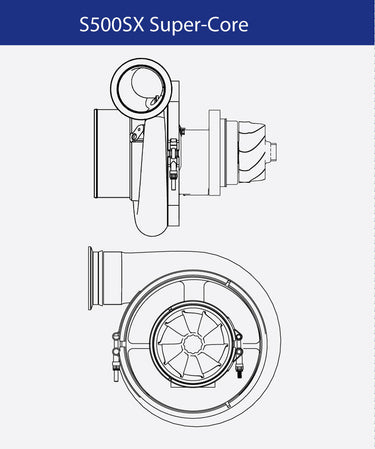 Industrial Injection Borg Warner S500SX Supercore 91mm (120 110) | 179190