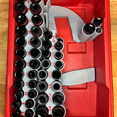 Packout Insert For Gen 2 M12 Stubby 3/8" Impact Wrench + 43-piece Impact Socket Set (SWASH2)