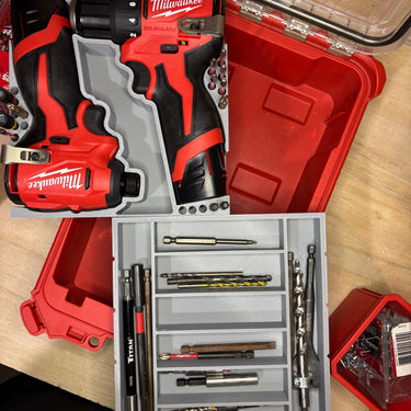Packout Insert For M12 Subcompact Drill and Impact Driver (MSC)