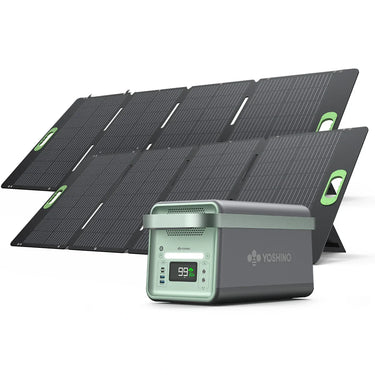 Estación de energía Yoshino B2000 con 2 paneles solares SP200