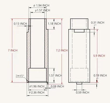 Katool KT-MP4 6" Two Post Lift Truck Extensions