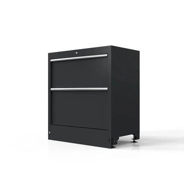 BoxoUSA 34" 2 Drawer Cabinet w/o Alu. Trims MST34A021-RBK-1