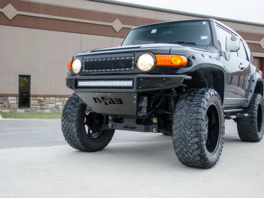 N-Fab N-FAB 06-18 Toyota FJ Cruiser Textured Black M-RDS PreRunner Front Bumper (1 Pc) w Skid Plate T061MRDS | T061MRDS