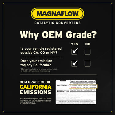MagnaFlow OEM Grade Federal / EPA Compliant Direct-Fit Catalytic Converter 281296