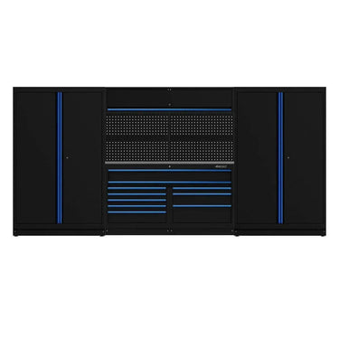 BoxoUSA OSM Pro Series | 156" 7-Piece Professional Organized Storage Modules Build Out | 10-Drawers, 4-Cabinets OSM-B5-B