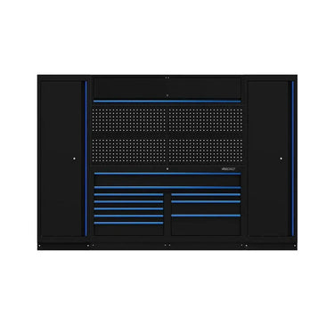BoxoUSA OSM Pro Series | 116" 9-Piece Professional Organized Storage Modules Build Out | 10-Drawers, 4-Cabinets OSM-B6-B