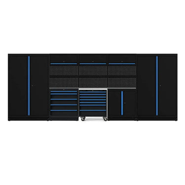 BoxoUSA OSM Pro Series | 190" 12-Piece Professional Organized Storage Modules Build Out | 12-Drawers, 6-Cabinets OSM-B8-B
