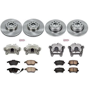 Power Stop Front and Rear Audi A3 2008-2006 Volkswagen GTI 2009-2006 Jetta 2009-2006 | KCOE2260D