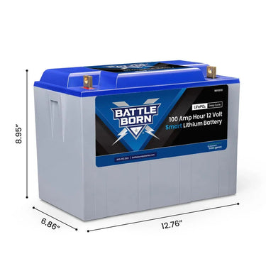 Battle Born 100Ah 12V Smart LiFePO4 Deep Cycle Battery