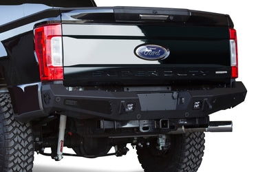 Addictive Desert Design Addictive Desert Designs 2017 - 2019 Ford Super Duty HoneyBadger Rear Bumper Steel Hammer Black Powder Coat R167301280103 | R167301280103