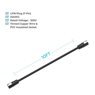 LP16 Plug (7-Pin) 10Ft/23Ft Communication Cable — 23Ft