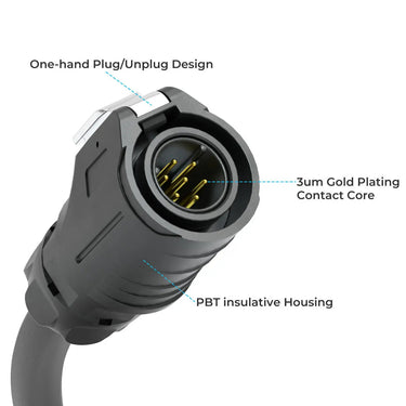 LP16 Plug (7-Pin) 10Ft/23Ft Communication Cable — 23Ft