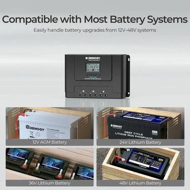 Rover Lite 12V/ 24V/ 36V/ 48V 60A MPPT Solar Charge Controller — Controller Only