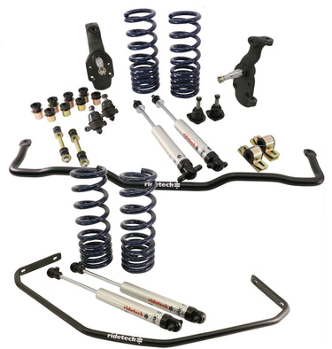 StreetGrip System for 58-64 GM B Body  Big Block. Includes Front and Rear Dual Rate Coil Springs  Delrin Front Control Arm Bushings  Drop Spindles  Front Sway Bar and HQ Series Shocks.