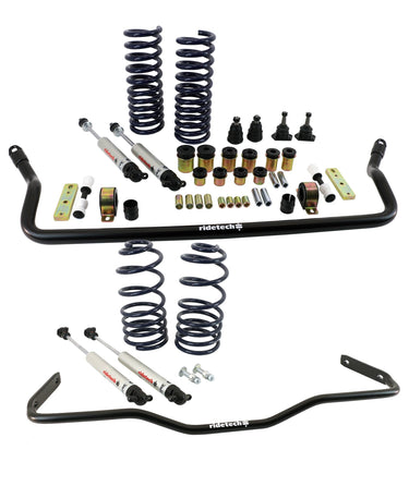StreetGrip System for 64-67 GM A Body  Small Block. Includes Front and Rear Dual Rate Coil Springs  Delrin Front Control Arm Bushings  Front Sway Bar and HQ Series Shocks.