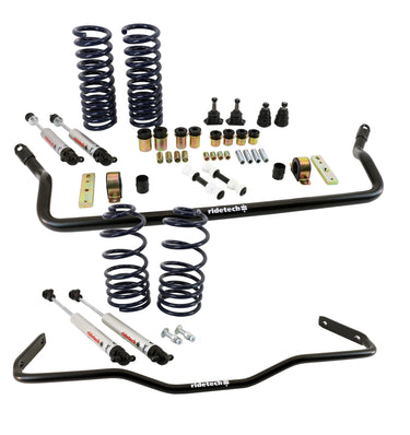 StreetGrip System for 68-72 GM A Body  Small Block. Includes Front and Rear Dual Rate Coil Springs  Delrin Front Control Arm Bushings  Front Sway Bar and HQ Series Shocks.
