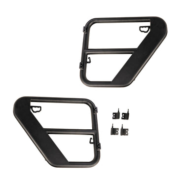 Rugged Ridge Fortis Tube Doors Rear 07-18 Jeep Wrangler JK 4-Door | 11509.32