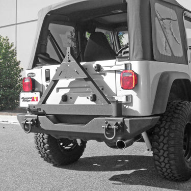 Rugged Ridge XHD Bumper Tire Carrier Rear 76-06 Jeep CJ Wrangler YJ TJ | 11546.42
