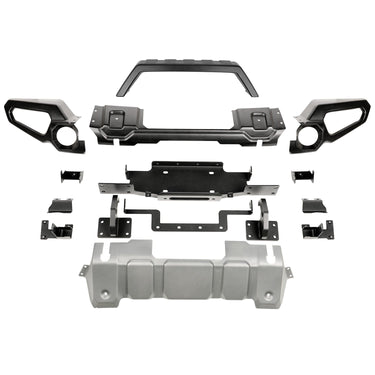 Rugged Ridge Venator Front Bumper W Overrider Winch Tray 18-20 Wrangler JL 20-21 Gladiator JT | 11549.41