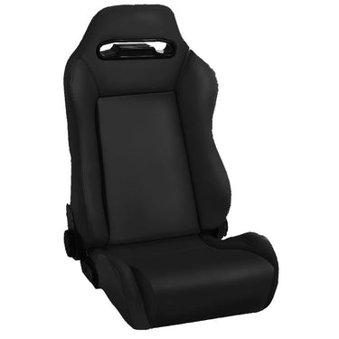 Rugged Ridge Sport Seat Front Reclinable Black Denim 76-02 CJ Wrangler YJ TJ | 13405.15