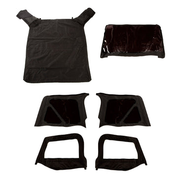 Rugged Ridge Montana Soft Top Door Skins Black Diamond Tinted 97-06 Wrangler TJ | 13758.35