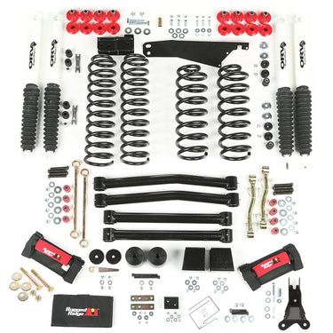 Rugged Ridge Suspension Lift Kit 4 Inch Shocks 07-18 Jeep Wrangler JK | 18415.6