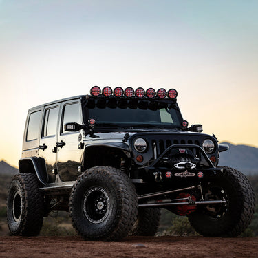 Rigid Industries 360-Series 6 Inch Off-Road LED Light, Drive Beam, Blue Backlight, Pair - 36207
