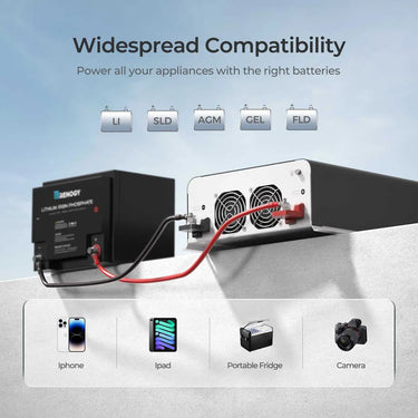 3000W/2000W/1000W 12V Pure Sine Wave Inverter with UPS Transfer Switch — 🔥3000W