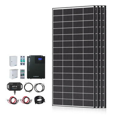 1200W/2500W Complete Solar Kit with 9.6kWh Batteries — 2500W  (8*320W N-type Solar Panel) / 9.6kWh Core Series Lithium Battery (4*12V 200Ah | Bluetooth)