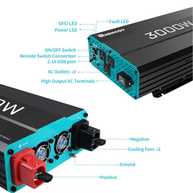 Refurbished 3000W 12V Pure Sine Wave Inverter