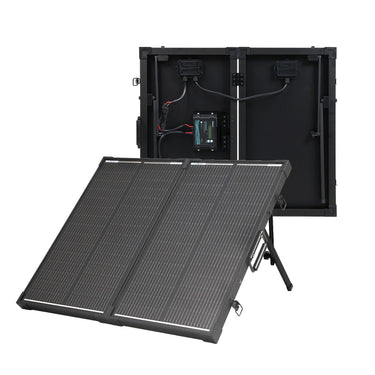 100/200W 12V N-Type Portable Solar Panel Suitcase Kit with 20A PWM Controller — 🔥200W