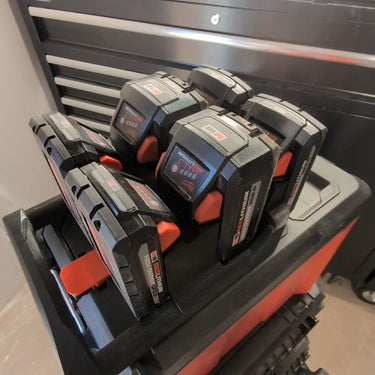 Lid Locking M18 Battery Rack x6 (RS-LMBR6)