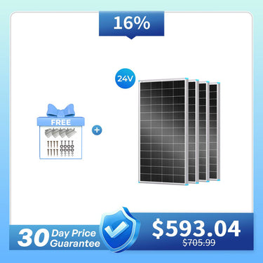 100/175/200W N-Type Solar Panel — 175W / 4 Pieces（🔥Best Value）