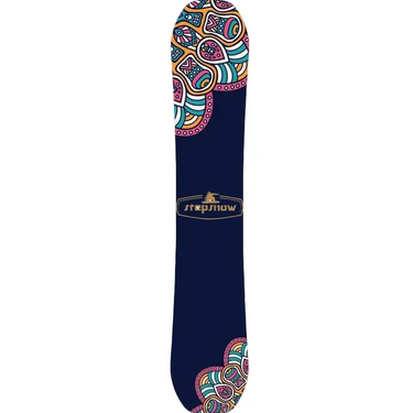 Kids' Snowboard  Poplar Wood & Fiberglass