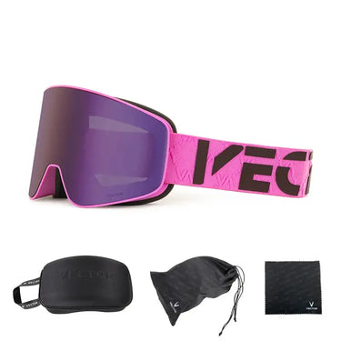 Superior Vision Magnetic Ski Goggles with UV400 Protection