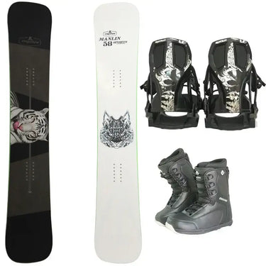 Kids' Snowboard  Poplar Wood & Fiberglass