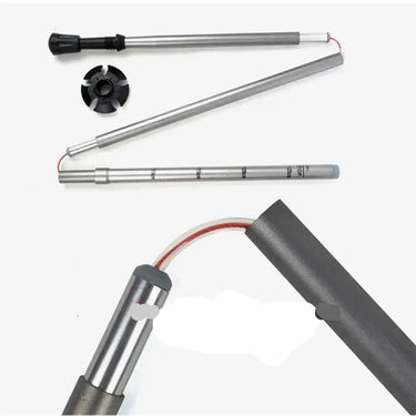 2-Piece Aluminum Trekking Poles for Hiking Snowshoeing & Backpacking