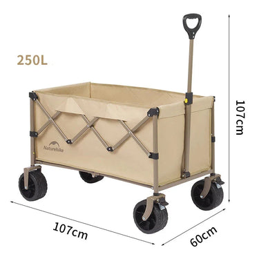 Ultra-Lightweight, Large-Capacity Folding Cart for Outdoor Enthusiasts