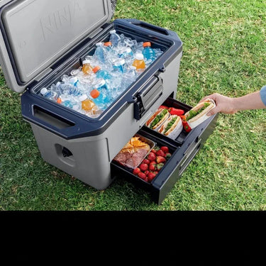 Hard Cooler with Integrated Fridge Temp Drawer