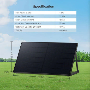 Panel solar bifacial PERC Sungold Power 415W | SGP-415-BBS Listado UL61730 CEC
