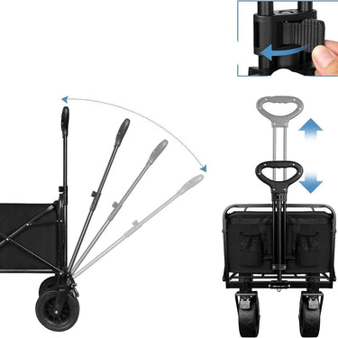 Heavy-Duty Collapsible cart  with Wheels