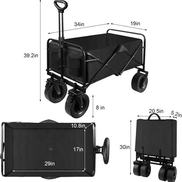 Heavy-Duty Collapsible cart  with Wheels