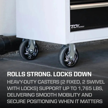 Tech Series | 41" 11-Drawer Rolling Tool Chest | White
