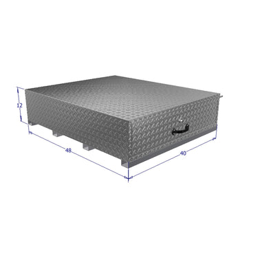 Brute Bedsafe Aluminum 48in D x 40in W x 12in H single drawer